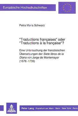 'Traductions francaises' oder 'Traductions a la francaise'? 1