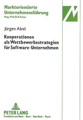 Kooperationen ALS Wettbewerbsstrategien Fuer Software-Unternehmen 1