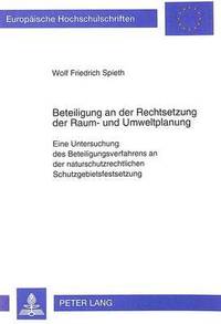 bokomslag Beteiligung an Der Rechtsetzung Der Raum- Und Umweltplanung