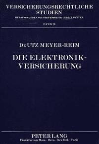 bokomslag Die Elektronik-Versicherung