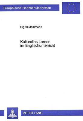 bokomslag Kulturelles Lernen Im Englischunterricht