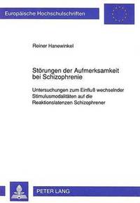 bokomslag Stoerungen Der Aufmerksamkeit Bei Schizophrenie