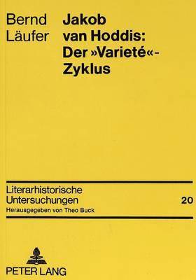 bokomslag Jakob Van Hoddis: Der Variet-Zyklus