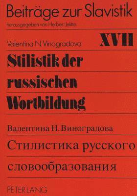 Stilistik Der Russischen Wortbildung 1