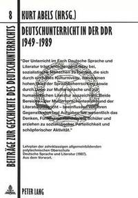 bokomslag Deutschunterricht in Der Ddr 1949-1989