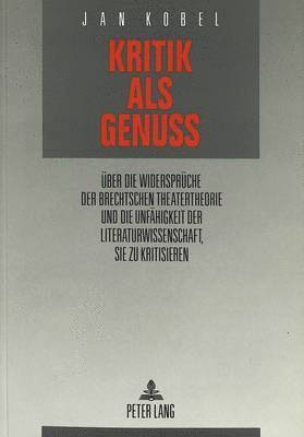 Jan Kobel - Kritik ALS Genuß, Häftad