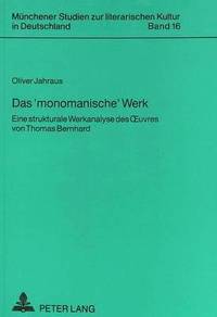 bokomslag Das 'Monomanische' Werk