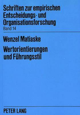 bokomslag Wertorientierungen Und Fuehrungsstil