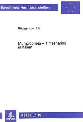 bokomslag Multipropriet - Timesharing in Italien