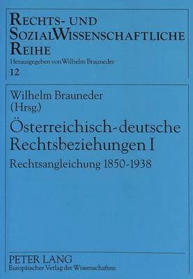 bokomslag Oesterreichisch-Deutsche Rechtsbeziehungen I