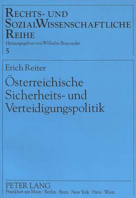 bokomslag Oesterreichische Sicherheits- Und Verteidigungspolitik