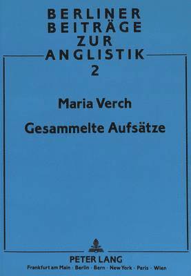 Maria Verch: Gesammelte Aufsaetze 1