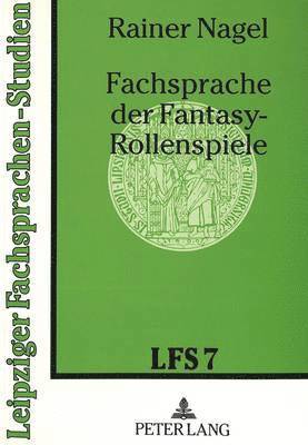 Fachsprache Der Fantasy-Rollenspiele 1