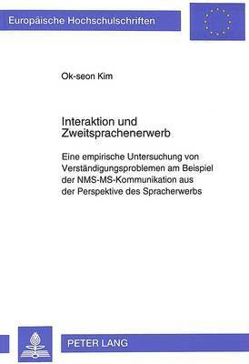 bokomslag Interaktion Und Zweitsprachenerwerb
