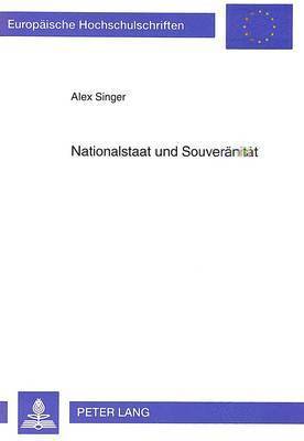 Nationalstaat Und Souveraenitaet 1