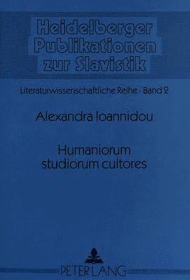 bokomslag Humaniorum Studiorum Cultores