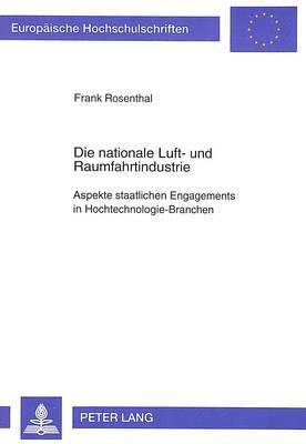 bokomslag Die Nationale Luft- Und Raumfahrtindustrie