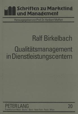 bokomslag Qualitaetsmanagement in Dienstleistungscentern