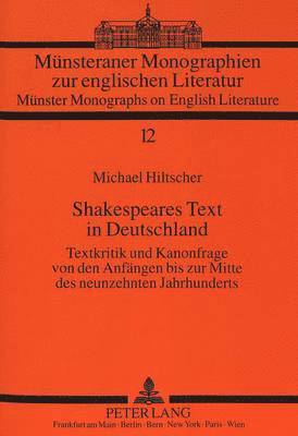 bokomslag Shakespeares Text in Deutschland