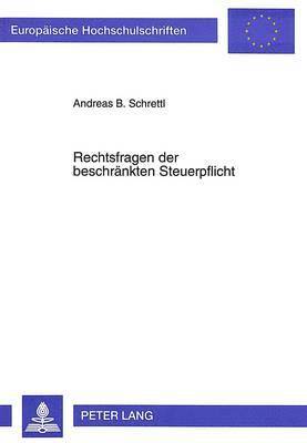 bokomslag Rechtsfragen Der Beschraenkten Steuerpflicht