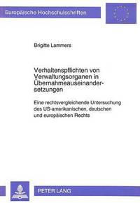 bokomslag Verhaltenspflichten Von Verwaltungsorganen in Uebernahmeauseinandersetzungen