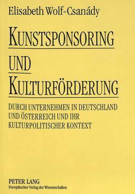 bokomslag Kunstsponsoring Und Kulturfoerderung