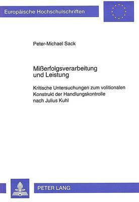 bokomslag Mierfolgsverarbeitung Und Leistung