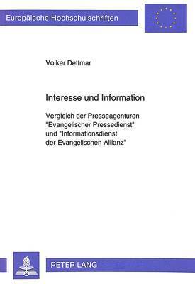 bokomslag Interesse Und Information