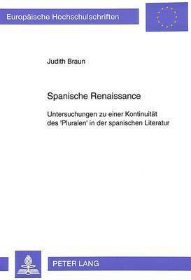 bokomslag Spanische Renaissance