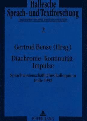 bokomslag Diachronie - Kontinuitaet - Impulse