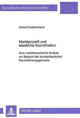 bokomslag Marktproze Und Staatliche Koordination