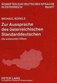 bokomslag Zur Aussprache Des Oesterreichischen Standarddeutschen
