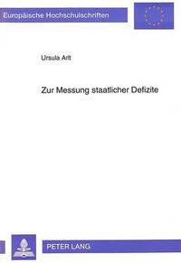 bokomslag Zur Messung Staatlicher Defizite