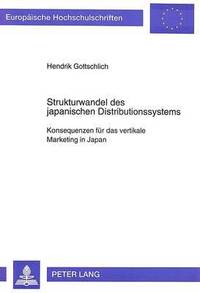 bokomslag Strukturwandel Des Japanischen Distributionssystems