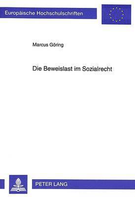 bokomslag Die Beweislast Im Sozialrecht