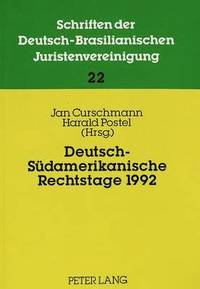 bokomslag Deutsch-Suedamerikanische Rechtstage 1992