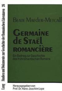 bokomslag Germaine de Stal Romancire