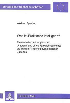 Was Ist Praktische Intelligenz? 1