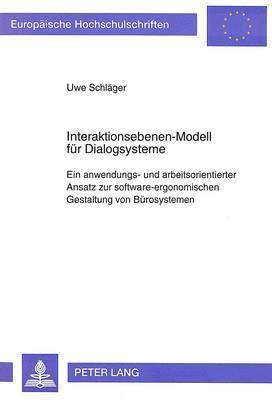bokomslag Interaktionsebenen-Modell Fuer Dialogsysteme