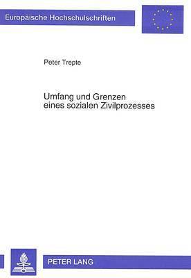 bokomslag Umfang Und Grenzen Eines Sozialen Zivilprozesses