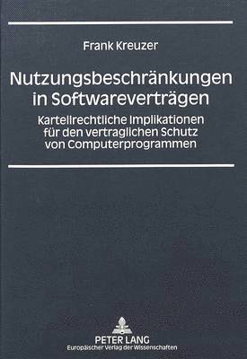 bokomslag Nutzungsbeschraenkungen in Softwarevertraegen