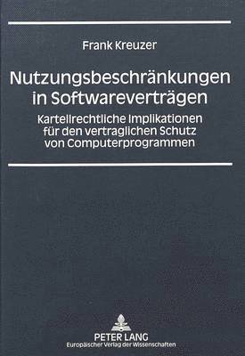 bokomslag Nutzungsbeschraenkungen in Softwarevertraegen