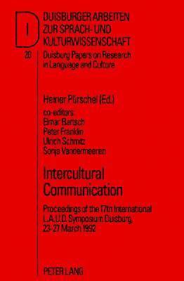 Heiner Purschel, etc., René Dirven, Heiner Pürschel - Intercultural Communication, Häftad