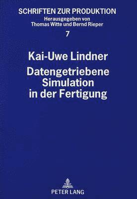 bokomslag Datengetriebene Simulation in Der Fertigung