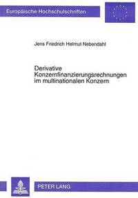 bokomslag Derivative Konzernfinanzierungsrechnungen Im Multinationalen Konzern