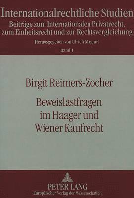 bokomslag Beweislastfragen Im Haager Und Wiener Kaufrecht