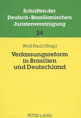 bokomslag Verfassungsreform in Brasilien Und Deutschland