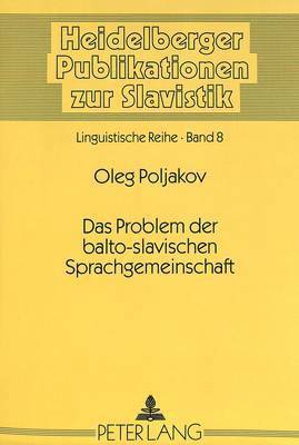 bokomslag Das Problem Der Balto-Slavischen Sprachgemeinschaft