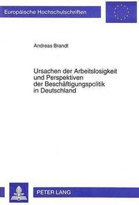 bokomslag Ursachen Der Arbeitslosigkeit Und Perspektiven Der Beschaeftigungspolitik in Deutschland