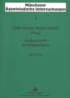 Gedenkschrift Fuer Winfried Barta